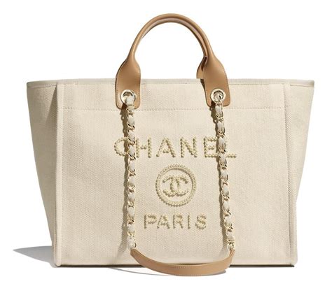 how to spot a fake chanel deauville tote|Chanel deauville tote size comparison.